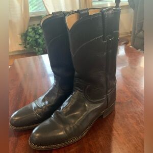 Mens Justin Leather Western Cowboy Boots 8